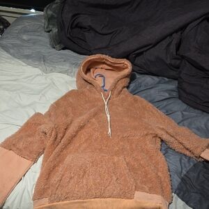 Cozy Tan Fleece Hoodie